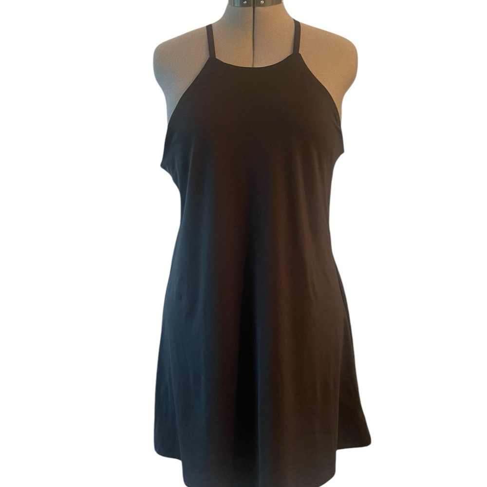 Madewell MWL Flex Fitness Dress XS Black Built In Shorts Athletic Exercise Ten - Picture 4 of 9